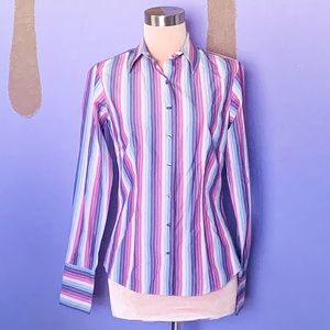 Thomas Pink Striped Cool Tone Button Down